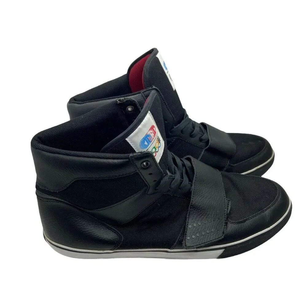 Radii Sneakers Skate Shoes Men's FM1073 Black Synthetic Lace Up Mid Top Size 13